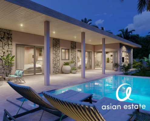 Villa for sale off plan, 2 bedrooms with private swimming pool, Maenam, Koh Samui - 214