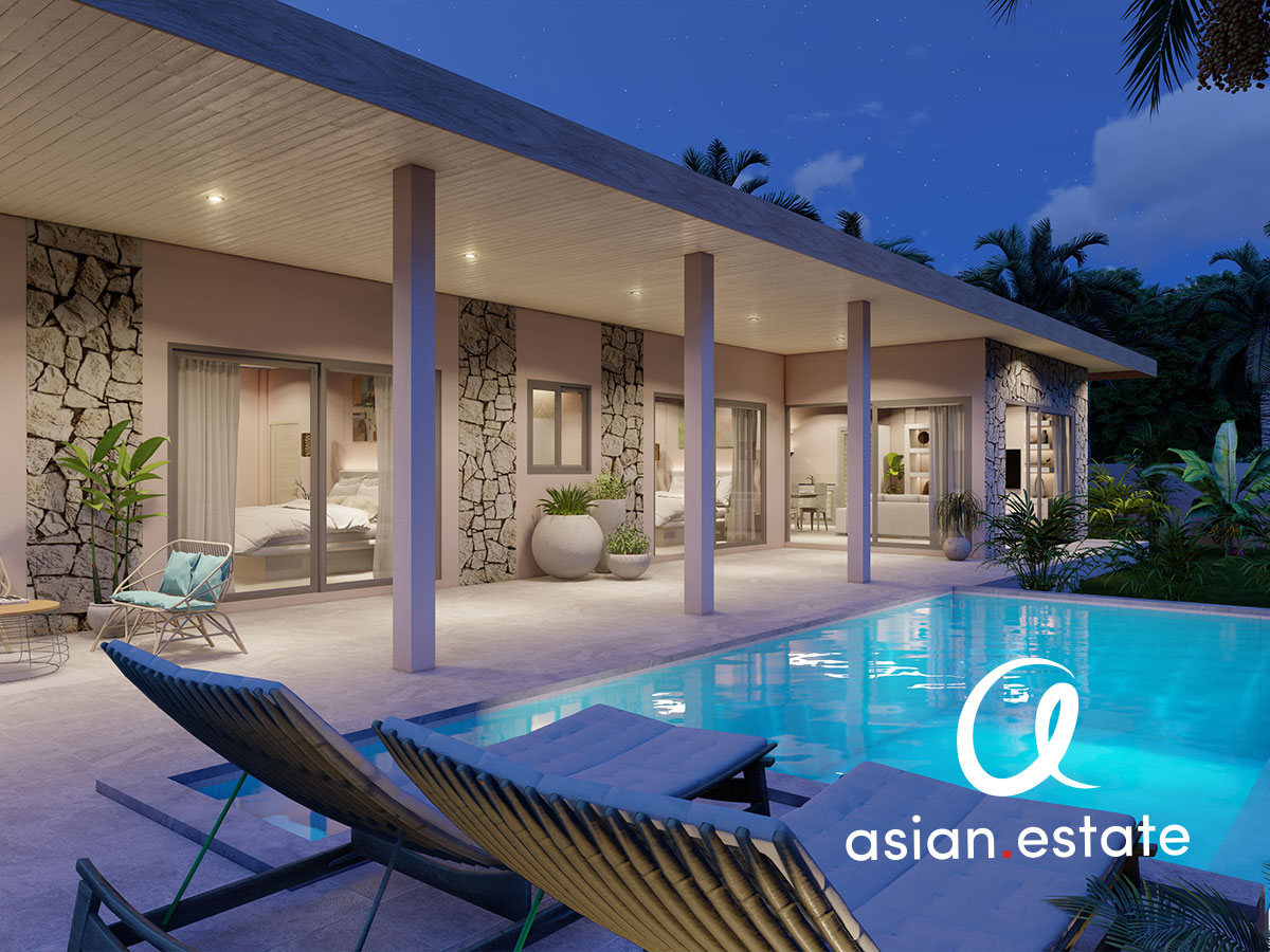 Villa for sale off plan, 2 bedrooms with private swimming pool, Maenam, Koh Samui - 214